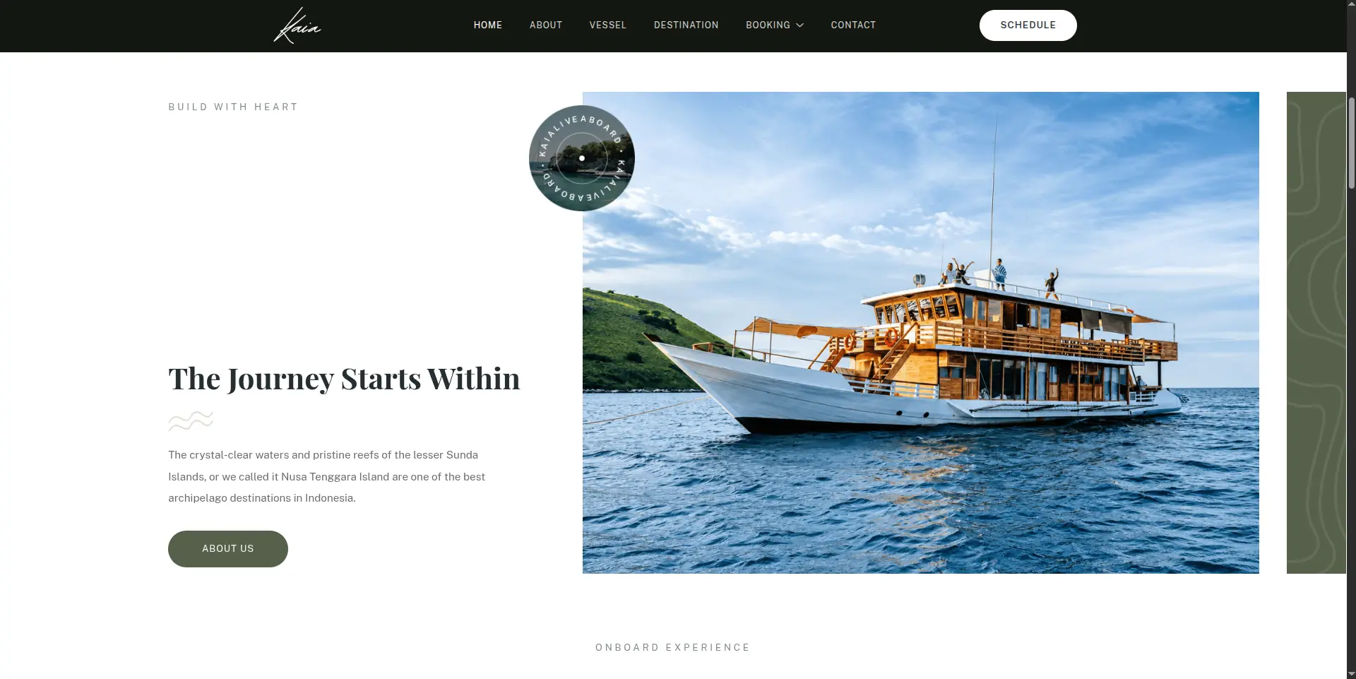 Kaia Liveaboard — project preview